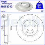 Disque de frein DELPHI BG5224C