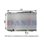 Radiateur moteur AKS DASIS 520084N