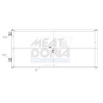 Condensator, airconditioning MEAT & DORIA 991150