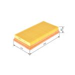 Ilmansuodatin BOSCH FILTRY F 026 400 107