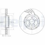 Bromsskiva DELPHI BG9052