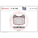 Bromsbeläggssats, skivbroms BREMBO P 59 025