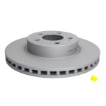 Disco de freno ATE 24.0128-0330.1 frente, ventilado, altamente carbonizado, 1 pieza