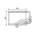 Intercambiador de calor, calefacción interior AVA COOLING HY6314