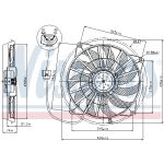 Ventilador, refrigeración del motor NISSENS 85637