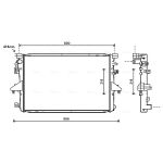 Motorradiateur  AVA COOLING VNA2317