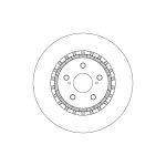 Bremsscheibe TRW SINGLE TRW DF6858S, 1 Stück
