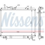 Radiador, refrigeración del motor NISSENS 61741A