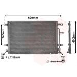 Condenseur (climatisation) VAN WEZEL 03005238