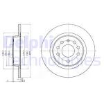Bremsscheiben DELPHI BG3731C hinten, voll, 2 Stück