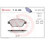 Bromsbeläggssats, skivbroms BREMBO P 23 099