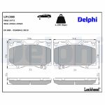 Jeu de plaquettes de frein DELPHI LP1308, avant