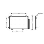 Condensator, airconditioning AVA COOLING TO5267D