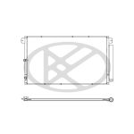 Condensador, sistema de ar condicionado KOYORAD CD010253M0A