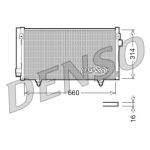 Condensador, sistema de ar condicionado DENSO DCN36003