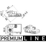 Regelaar, interieurventilator BEHR *** PREMIUM LINE *** MAHLE ABR 63 000P