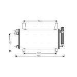 Condensator, airconditioning AVA COOLING MZ5157D