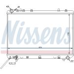 Radiador, refrigeración del motor NISSENS 61668