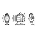 Klimakompressor AVA COOLING PRAK064