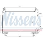 Condensatore, impianto di climatizzazione NISSENS NIS 940130