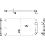Condensator, airconditioning MAHLE AC 507 000S