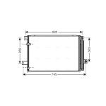 Condensator, airconditioning AVA COOLING TOA5409D