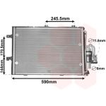 Condensador, sistema de ar condicionado VAN WEZEL 37015307