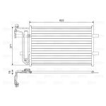 Kondensator, Klimaanlage VALEO 814455