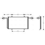 Condensator, airconditioning AVA COOLING RT5278