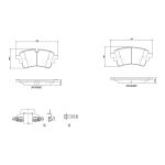 Bremsbelagsatz BREMBO P 85 186