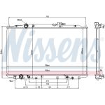 Radiador, refrigeración del motor NISSENS 69477