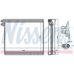 Evaporatore, impianto di climatizzazione NISSENS NIS 92365