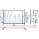 Condensador, sistema de ar condicionado  NISSENS 940953