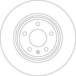 Bromsskiva TRW DF6981S, 1 Stycke