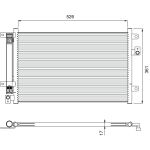 Condensador, sistema de ar condicionado VALEO 814405