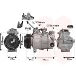 Compressor, ar condicionado VAN WEZEL 0600K551