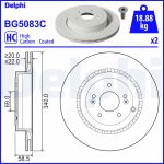 Disque de frein DELPHI BG5083C