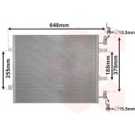 Condensator, airconditioning VAN WEZEL 43005459
