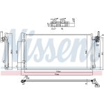 Condensator, airconditioning NISSENS 941287