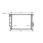 Radiador de motor AVA COOLING BW2167