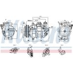 Kompressor för luftkonditionering NISSENS 891101