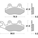 Bremsbelagsatz, ohne Straßenzulassung BREMBO 07035