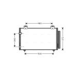 Condensator, airconditioning AVA COOLING TO5411D