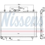 Radiatore, raffreddamento motore NISSENS 637643