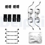 Kit d'accessoires, plaquette de frein à disque DELPHI LX0854