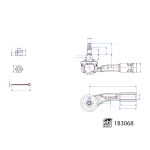 Tête de barre d'accouplement FEBI BILSTEIN 183068