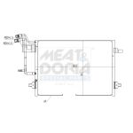 A/C-kondensor MEAT & DORIA 991225