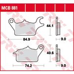 Conjunto de pastilhas de travão TRW MCB881