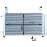 Condensator, airconditioning MAHLE AC 435 000S