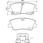 Bremsbelagsatz, Scheibenbremse BREMBO P 30 089